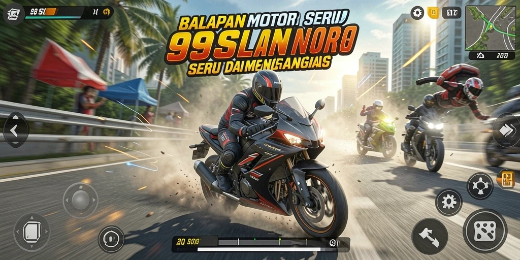 Gameplay seru balapan motor di 99SL dengan grafis memukau.