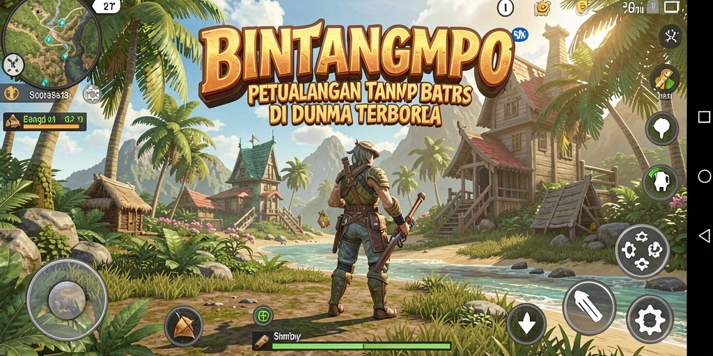 Screenshot gameplay Open World BINTANGMPO yang menawan.