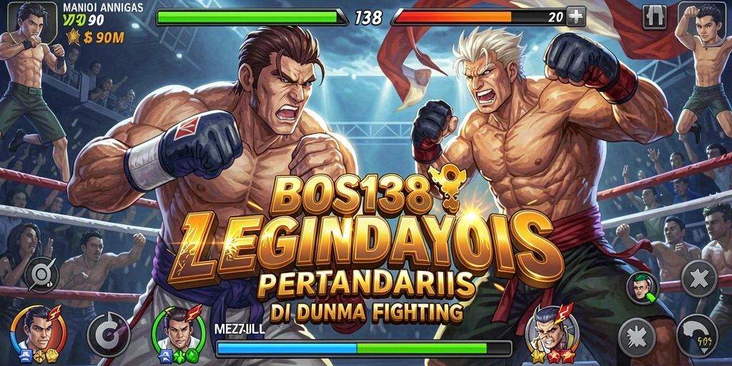 Tangkapan layar aksi epik dalam permainan Fighting.
