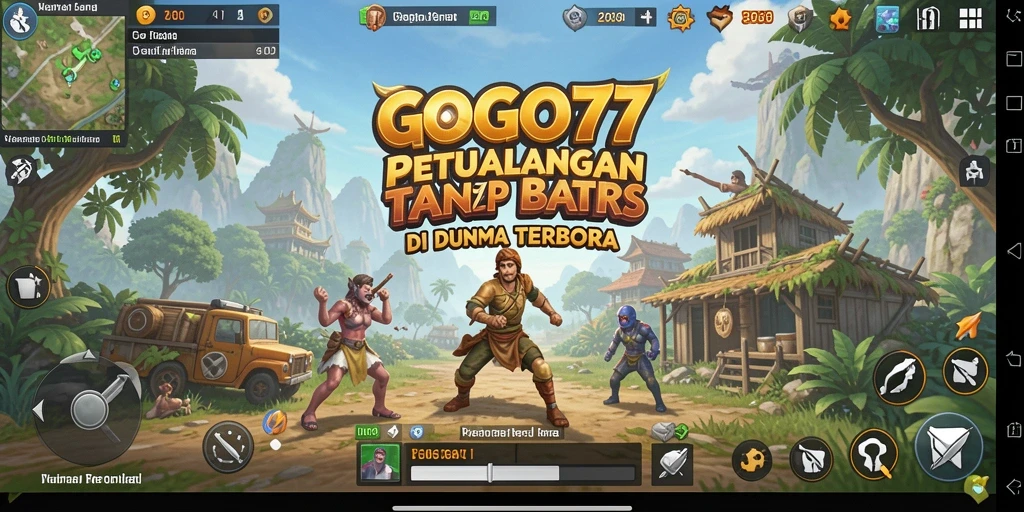 Tampilan gameplay yang memukau dalam dunia terbuka GOGO77.