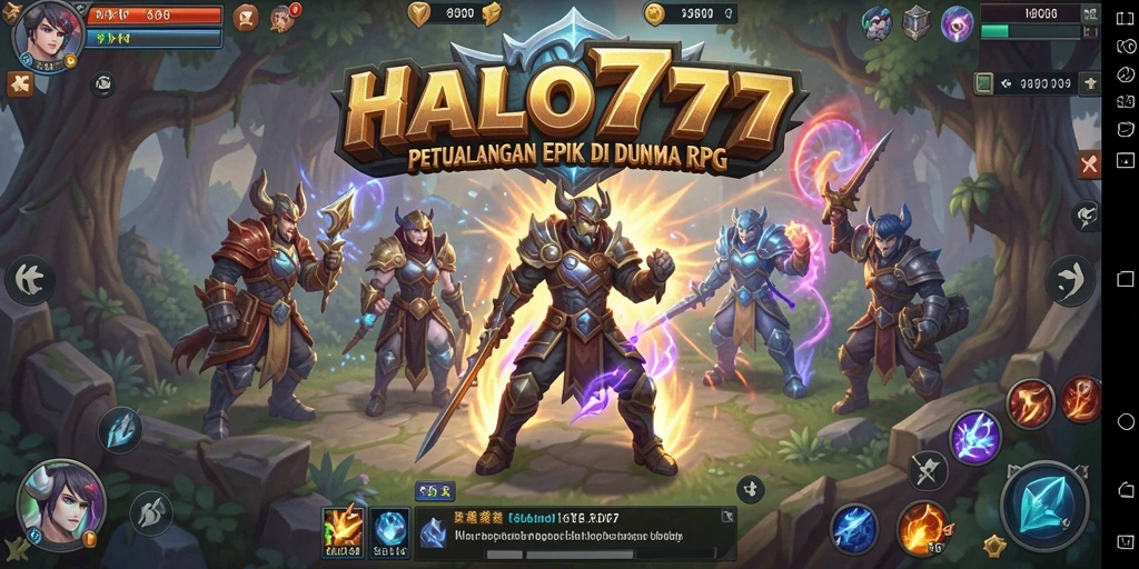 Tangkapan layar gameplay HALO777 yang menunjukkan pertarungan mendebarkan di dunia RPG.