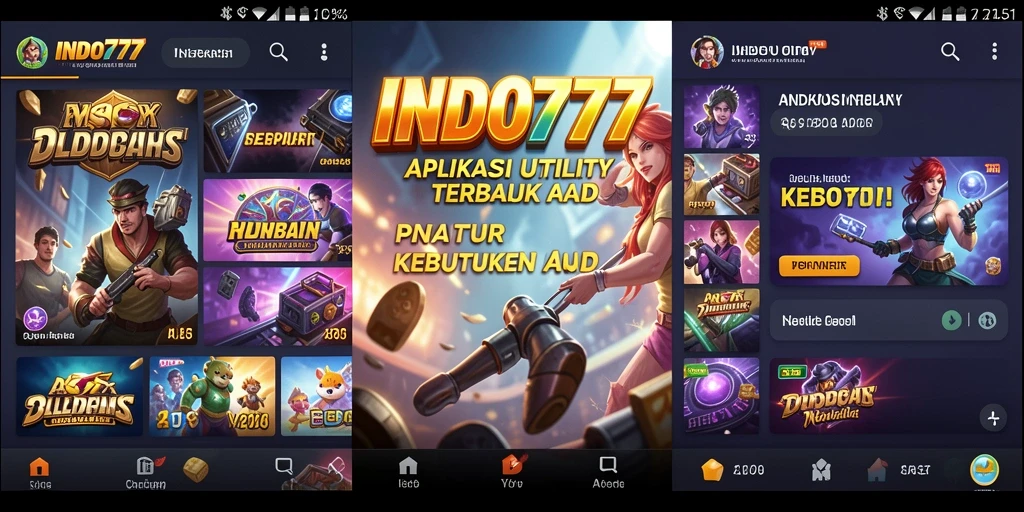 Tangkapan layar INDO777 menampilkan fitur Utility unggulan yang memudahkan pengguna.