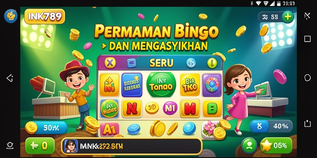 Tampilan gameplay Bingo yang seru di INK789.