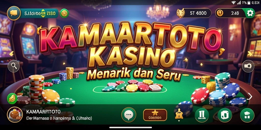 Gameplay menarik dari KAMARTOTO dengan grafis kasino yang menawan.