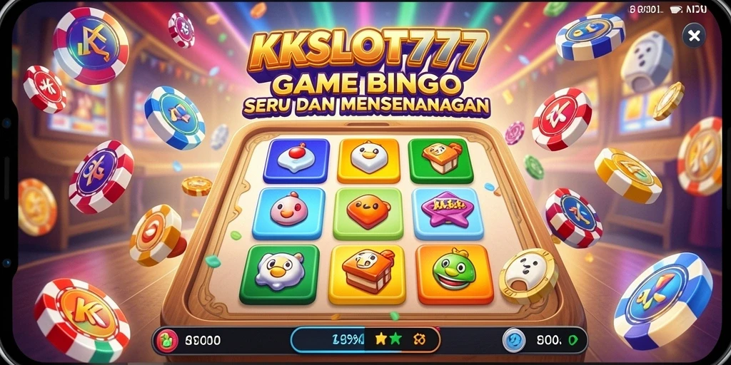 Tampilan menarik gameplay Bingo KKSLOT777 yang seru.