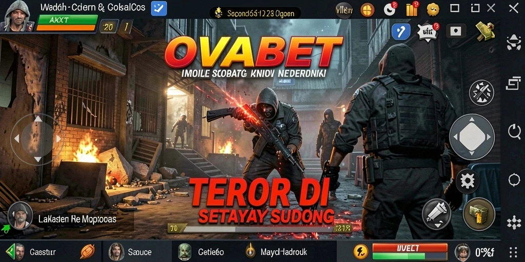 Screenshot menampilkan gameplay menegangkan dengan atmosfer horor yang mencekam.