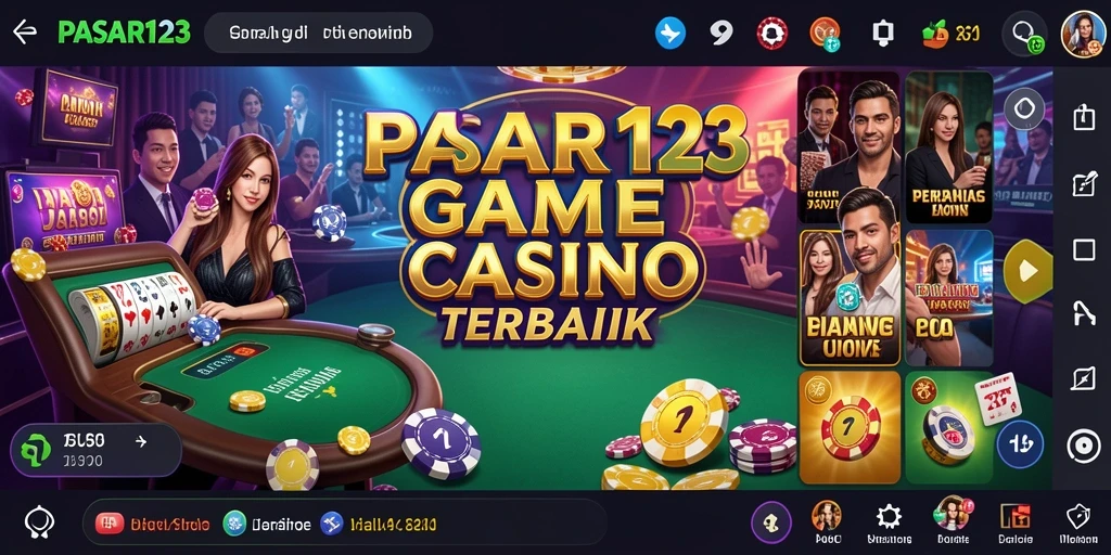 Tampilan menarik dari gameplay Live Casino PASAR123.