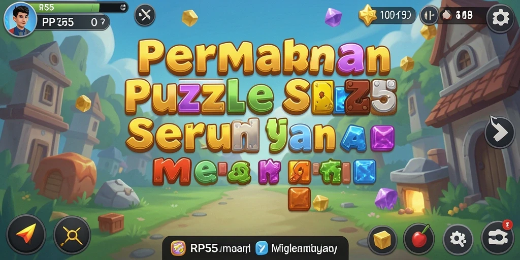 Tampilan gameplay RP55 yang penuh warna dan menantang.