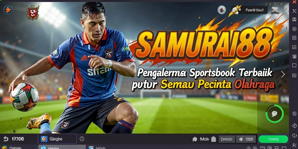 Screenshot utama SAMURAI88 menampilkan tampilan taruhan olahraga yang menarik.