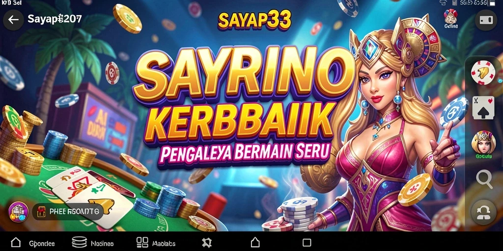 Tampilan menarik dari gameplay Kasino SAYAP33