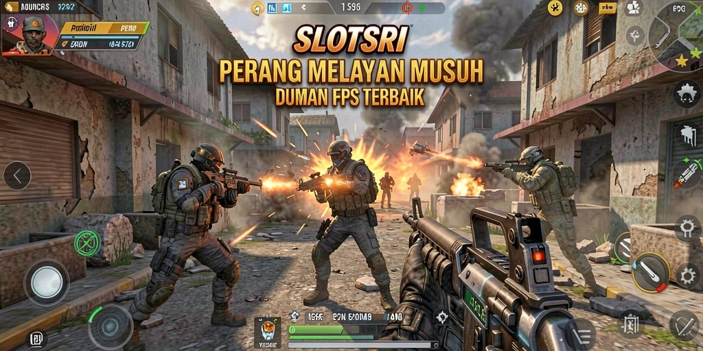 Tangkapan layar SLOTSRI menampilkan aksi menembak yang mendebarkan.