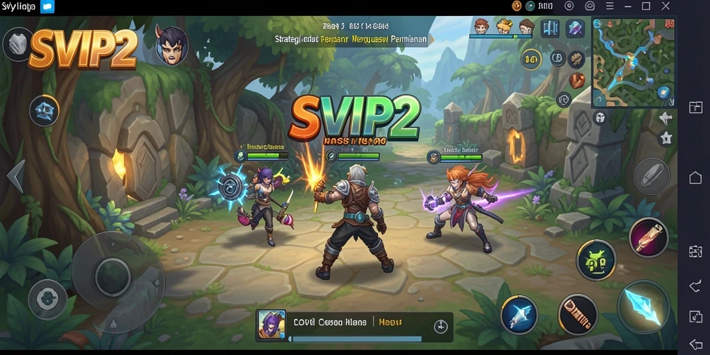 Screenshot gameplay SVIP2 yang menunjukkan aksi strategi saat bertempur.