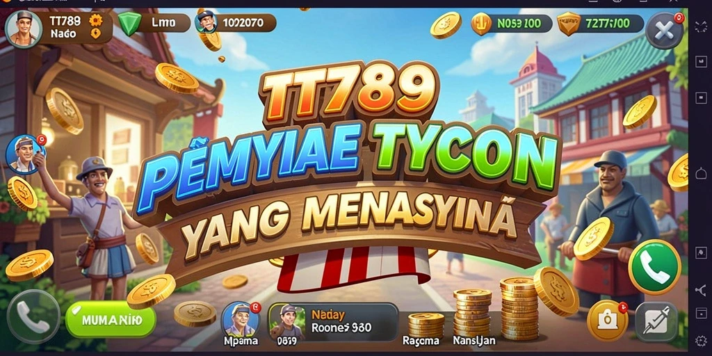 Screenshot utama TT789 menampilkan keseruan gameplay Tycoon.